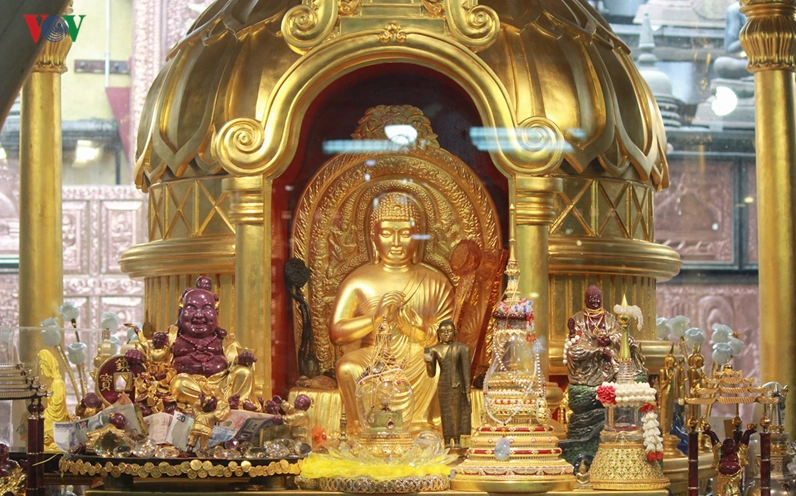 Khu vực lưu giữ những cổ vật Phật giáo quý hiếm được bảo vệ cẩn thận