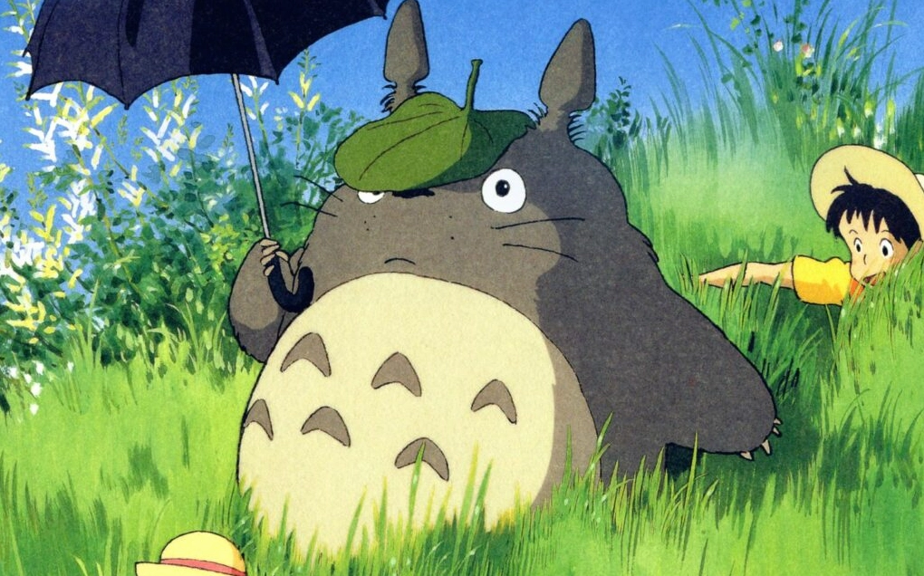 Khung cảnh hoạt hình anime Totoro dễ thương và đầy màu sắc kỳ diệu