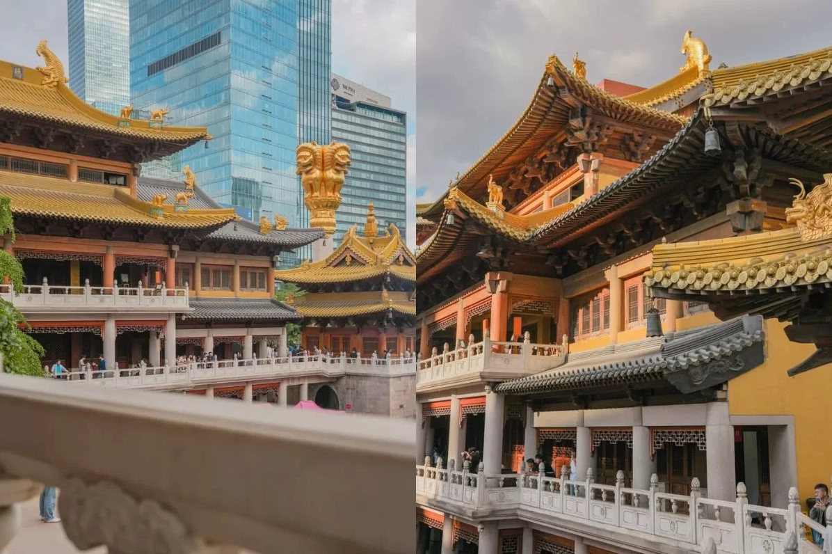 Khung cảnh trang nghiêm bên trong khuôn viên Chùa Tĩnh An