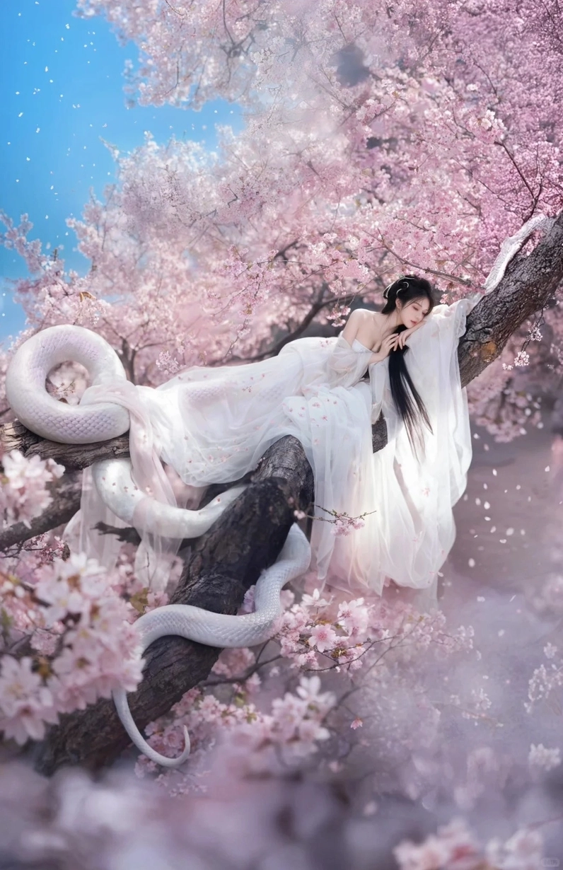 Khung hình cổ trang đầy sức hút với bối cảnh thiên nhiên thơ mộng