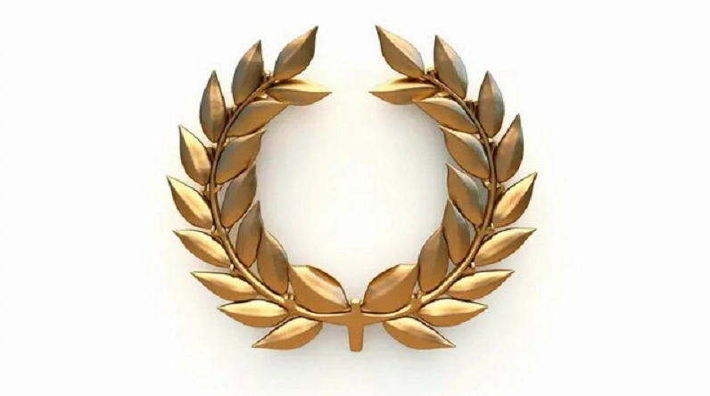 Kiệt tác hình nền lá nguyệt quế vàng thu hút tài lộc