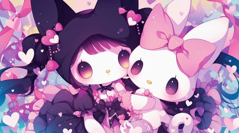 Kuromi hình nền cosplay độc đáo lạ mắt chất lượng cao