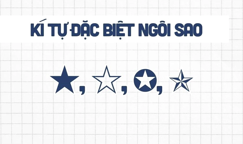 Ký hiệu hình ngôi sao tỏa sáng