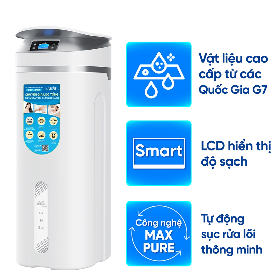 Lắp đặt hệ thống lọc nước đầu nguồn cao cấp bảo vệ sức khỏe toàn diện