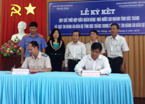 Lễ ký kết quy chế phối hợp giữa Cục THADS và Ngân hàng nhà nước
