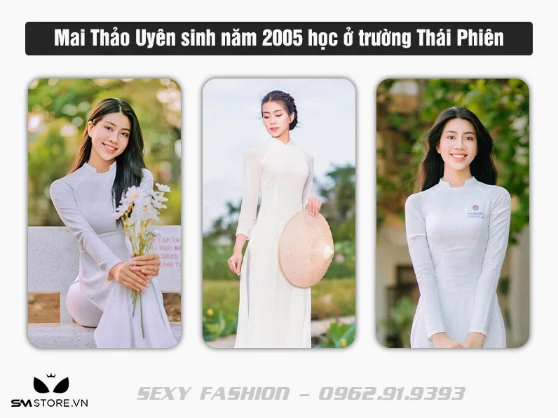 Mai Thu Uyên duyên dáng trong tà áo dài trắng ngày khai giảng
