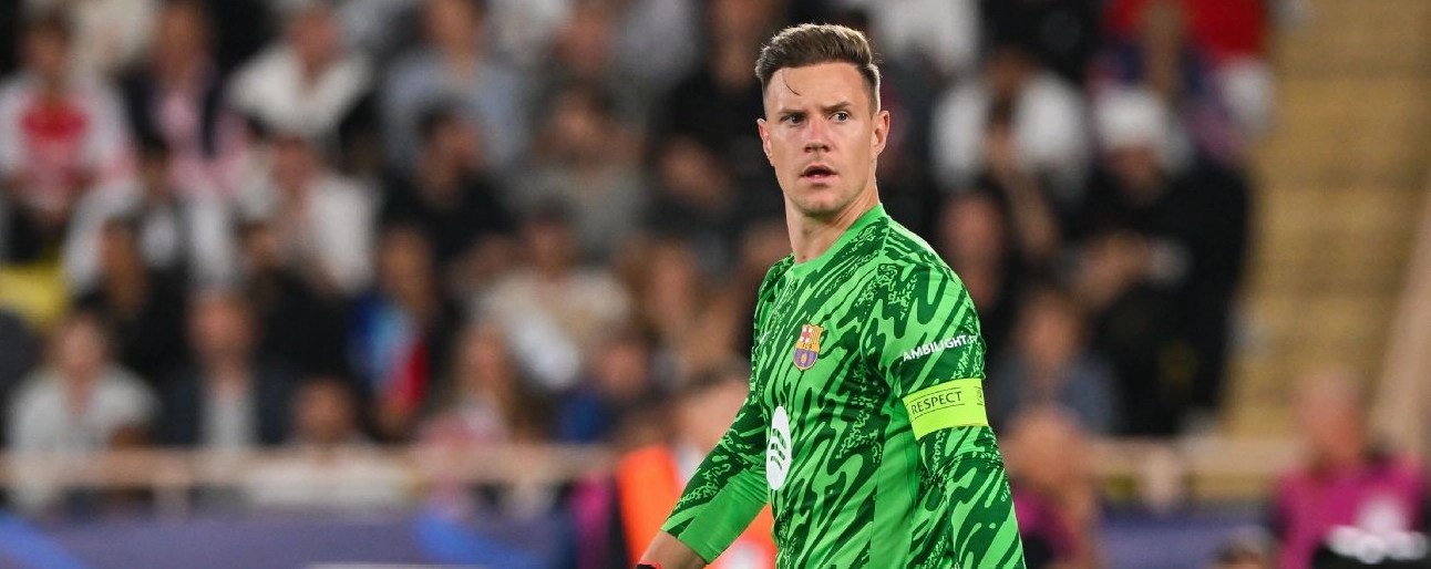 Marc Andre ter Stegen thi đấu tập trung trong màu áo FC Barcelona tại đấu trường cúp châu Âu
