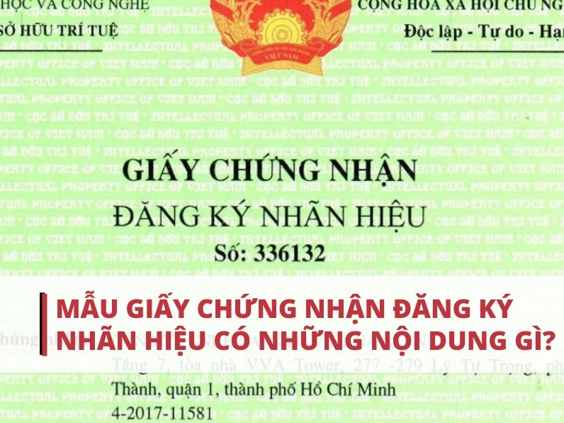 Mẫu giấy chứng nhận đăng ký nhãn hiệu
