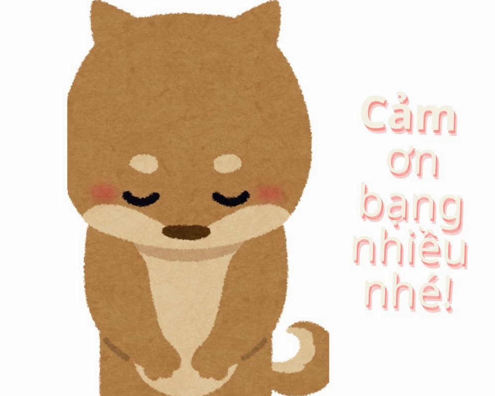 Meme cảm ơn bạn nhiều nhé đầy thân thương