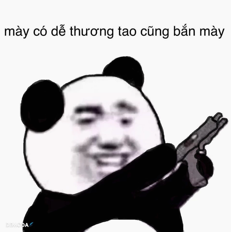 Meme cảnh hai người đang trừng mắt nhìn nhau như muốn ăn tươi nuốt sống