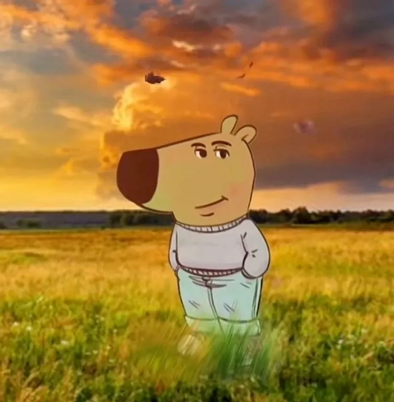 Meme chill guy số 6 với vẻ mặt bất cần