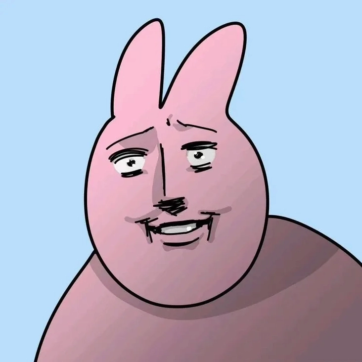 Meme con thỏ hồng đầy sức sống xóa tan mọi ưu phiền