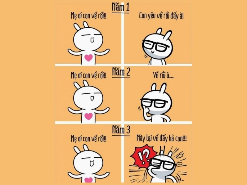 meme dễ thương thái độ phụ huynh