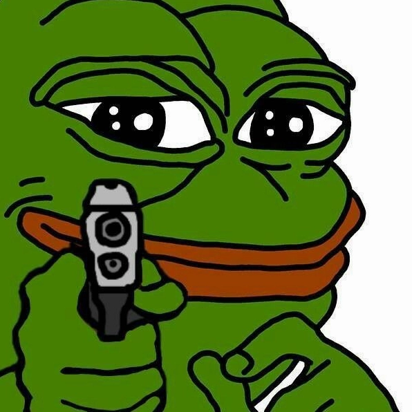 meme ếch xanh nháy mắt tinh nghịch