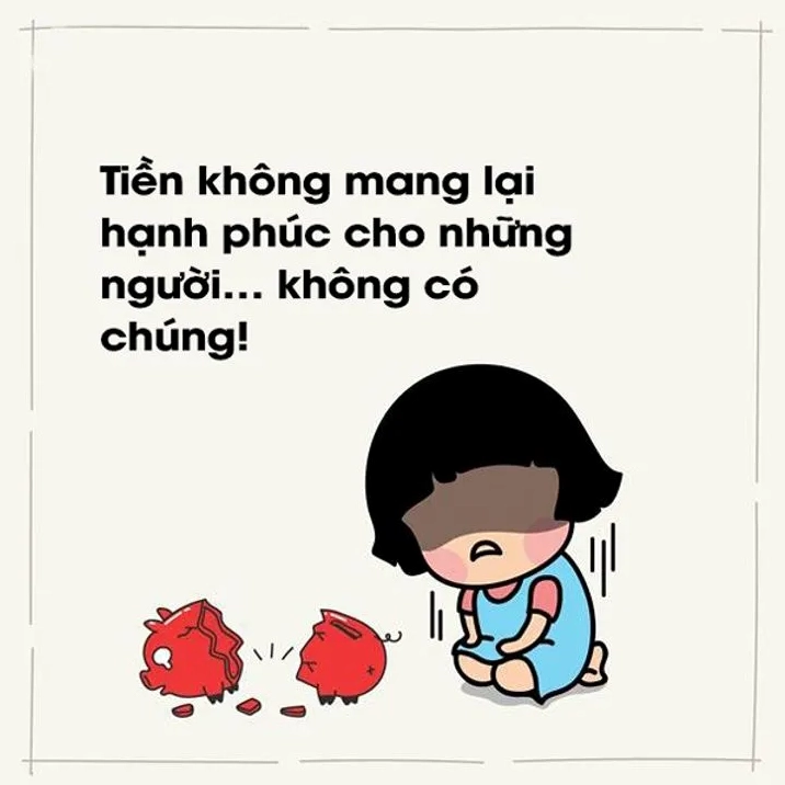 Meme hài hước từ chối lời mời đi chơi vì hết tiền