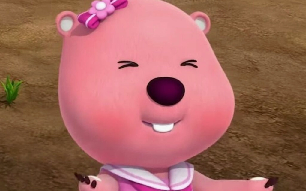 meme hải ly loopy hồng bất lực