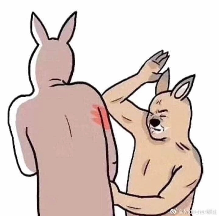 Meme hình ảnh một người đang tung cú đấm mạnh mẽ xé gió