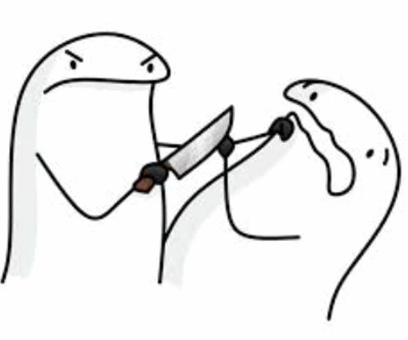 Meme hình vẽ người que đang tung cú đá hiểm hóc