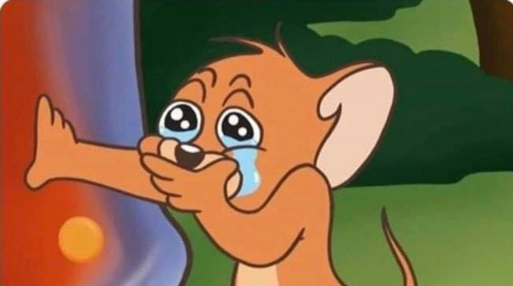 Meme Jerry đang khóc