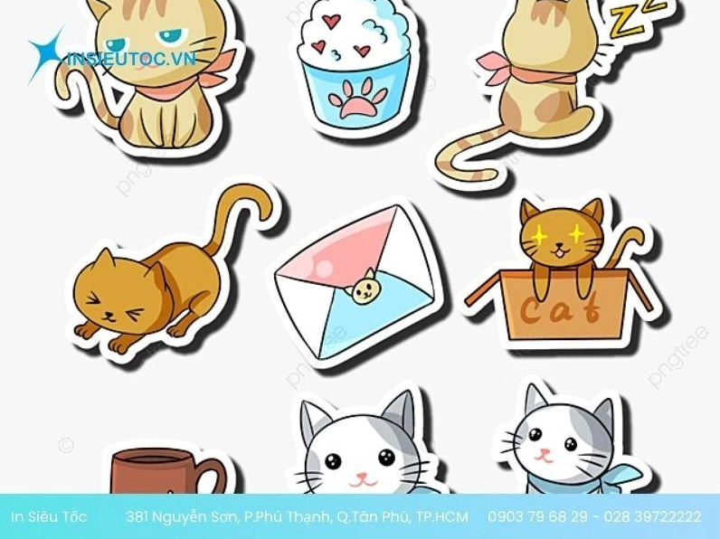 Meme mèo sticker bảy sắc cầu vồng ảo ma
