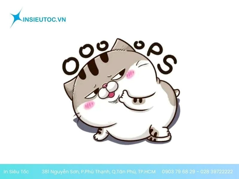 Meme mèo sticker cầm bảng in hài hước