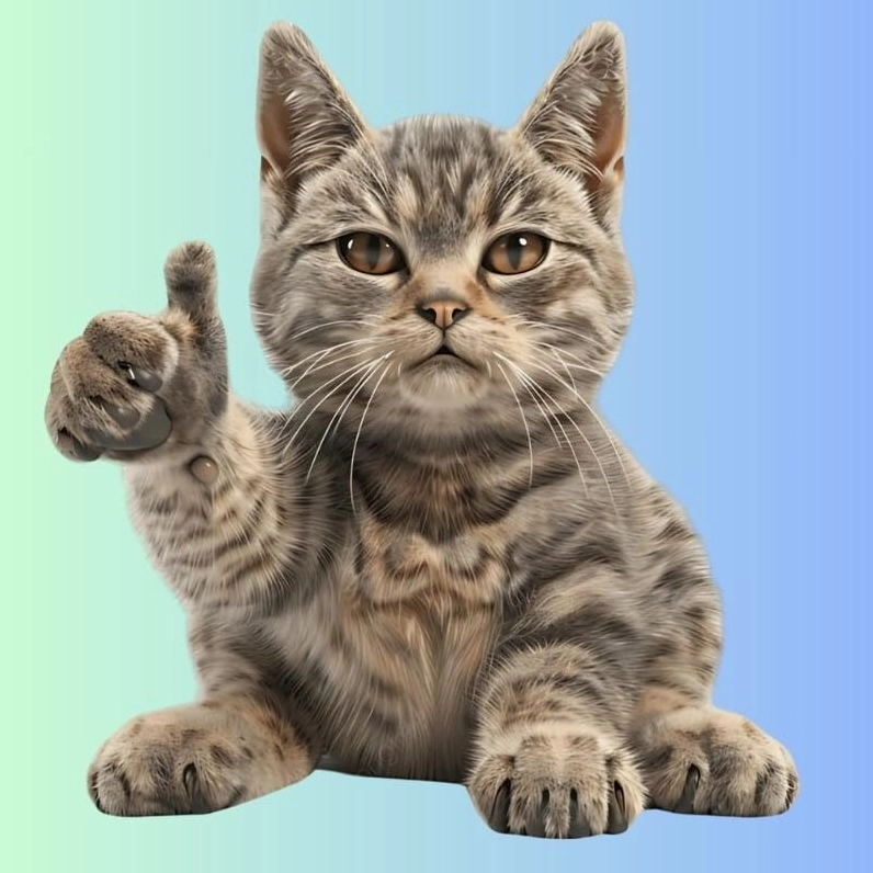 Meme mèo vừa cười vừa chỉ tay