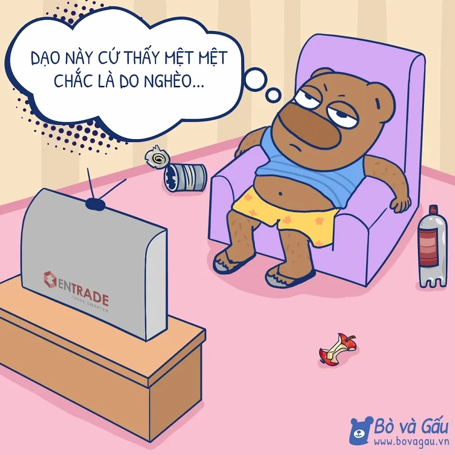 Meme mệt mỏi rã rời vì căn bệnh nghèo khó thâm căn cố đế