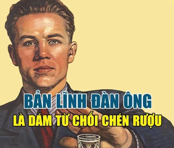 Meme từ chối rượu bia của một người đàn ông chuẩn mực