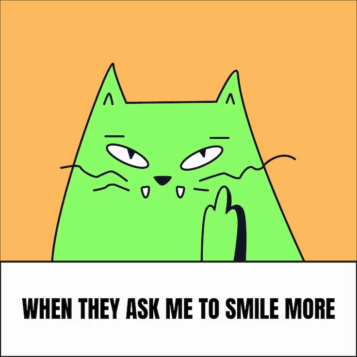 Miễn phí Vector meme mèo cười hài hước