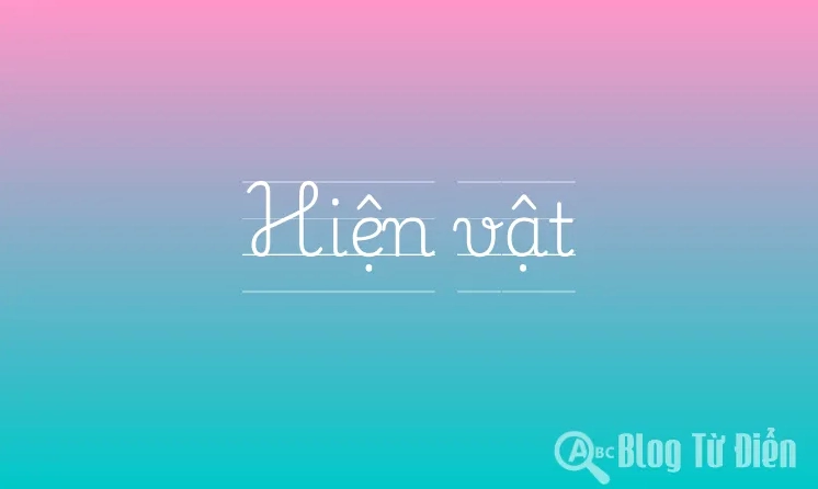 Minh họa cho khái niệm hiện vật