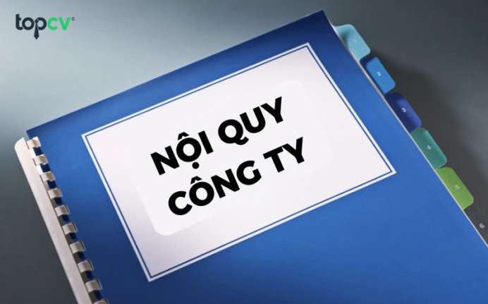 Minh họa nội quy công ty và các nội dung cần có