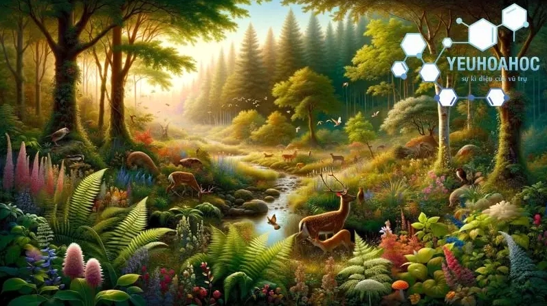 Minh họa vật thể tự nhiên sống trong môi trường