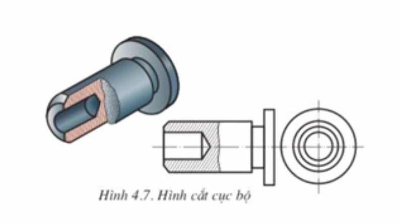 Một bản vẽ hoàn chỉnh ứng dụng hình cắt để chế tạo chi tiết