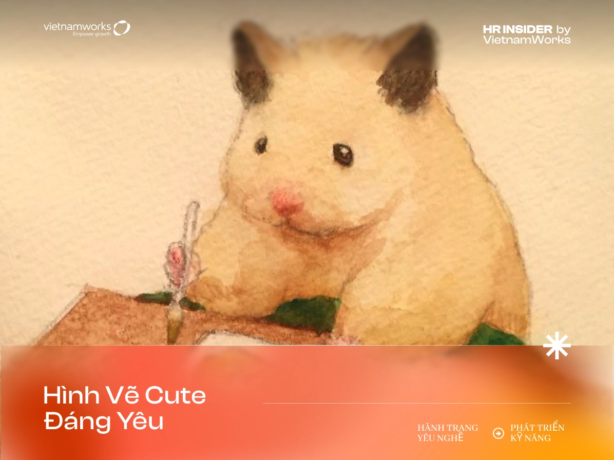 Một bức hình vẽ cute đáng yêu thích hợp làm hình nền