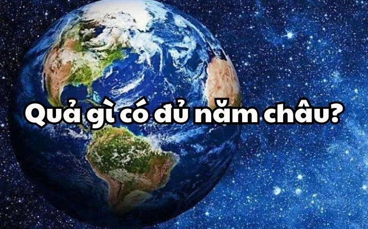 Một trò chơi đố vui về các châu lục trên thế giới