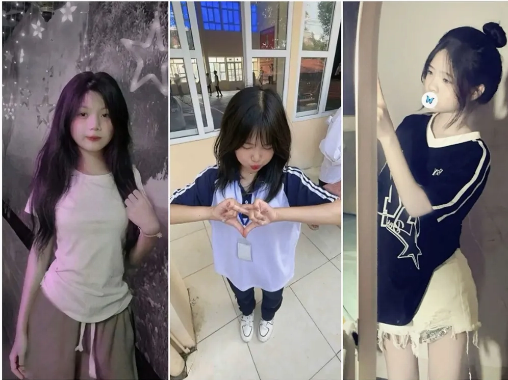 Nét đẹp trong sáng hồn nhiên của nữ sinh lớp 7 trong bộ đồng phục