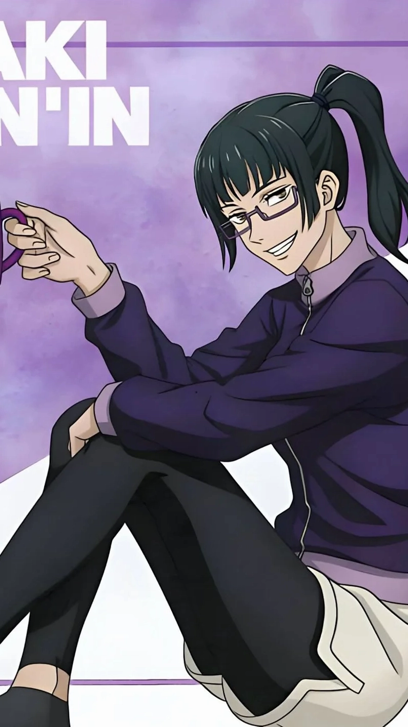 Ngắm toàn cảnh maki zenin anime cực chất với vũ khí yêu thích