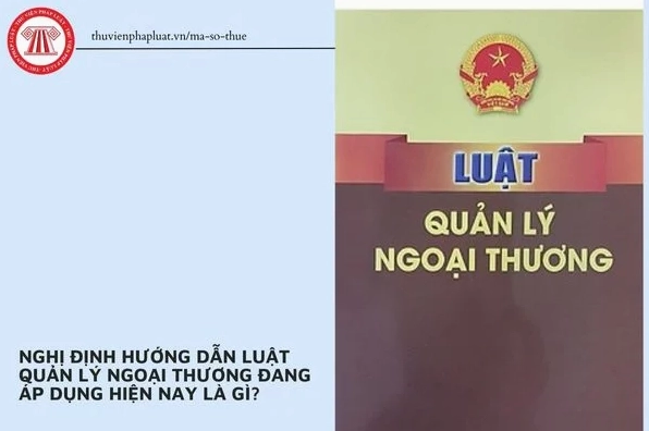Nghị định hướng dẫn Luật Quản lý ngoại thương đang áp dụng hiện nay là gì