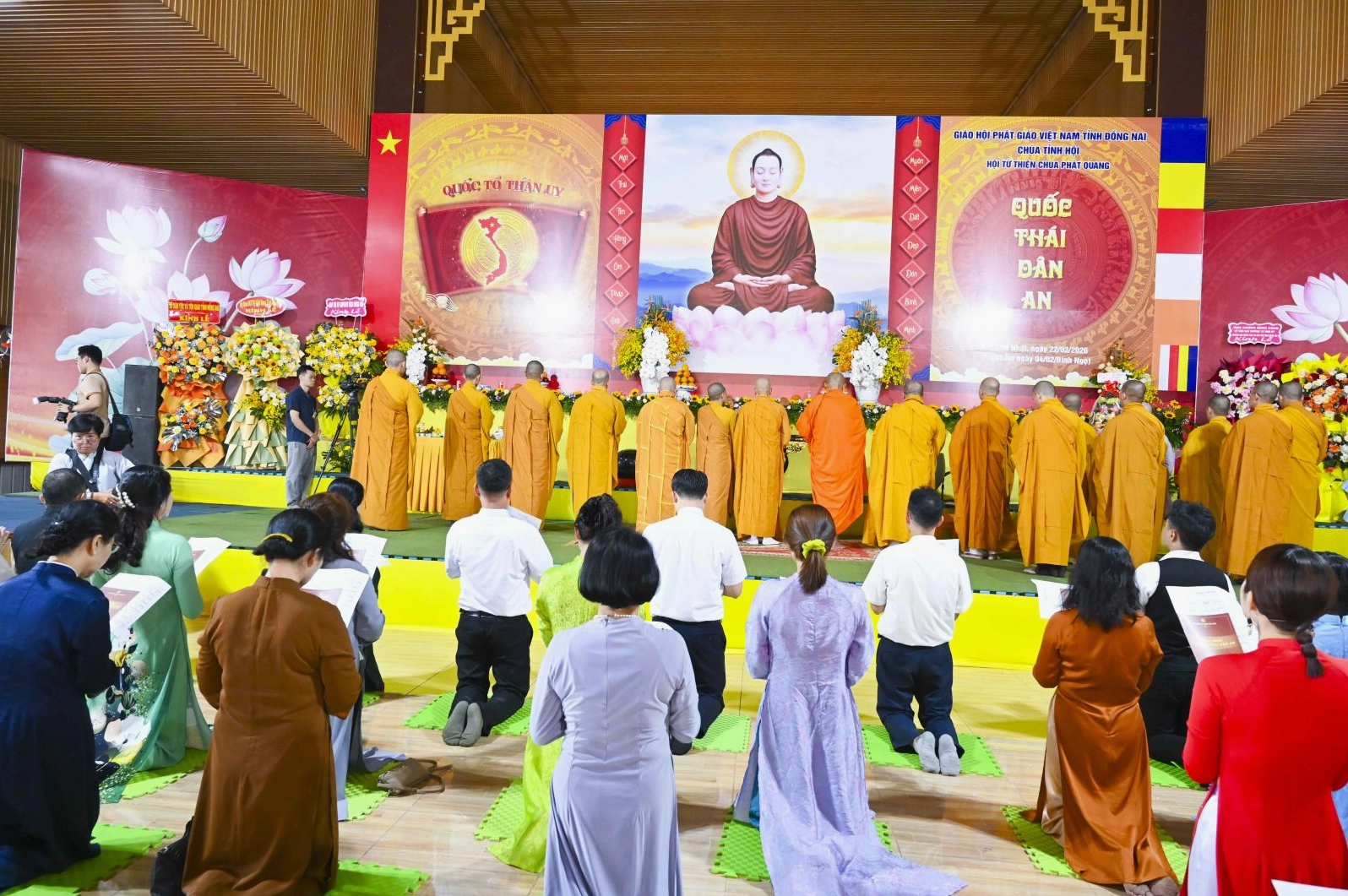 Nghi thức hành lễ cầu quốc thái dân an vô cùng trang nghiêm tại Đồng Nai