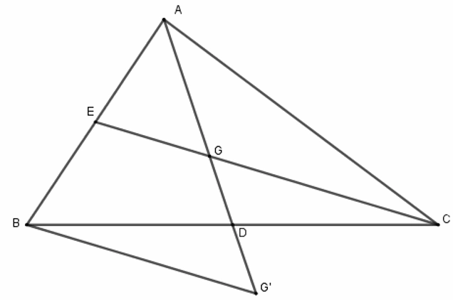 Nhận biết trung tuyến và trọng tâm tam giác