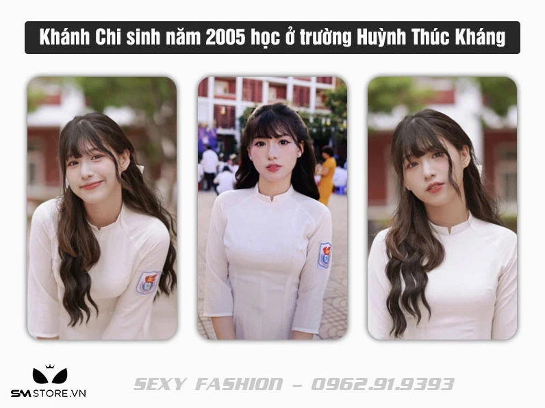 Nữ sinh Khánh Chi xinh xắn đáng yêu trong trang phục áo dài truyền thống