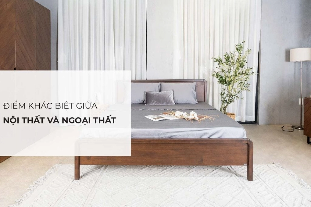 Phân biệt điểm khác nhau giữa đồ nội thất và ngoại thất trong kiến trúc