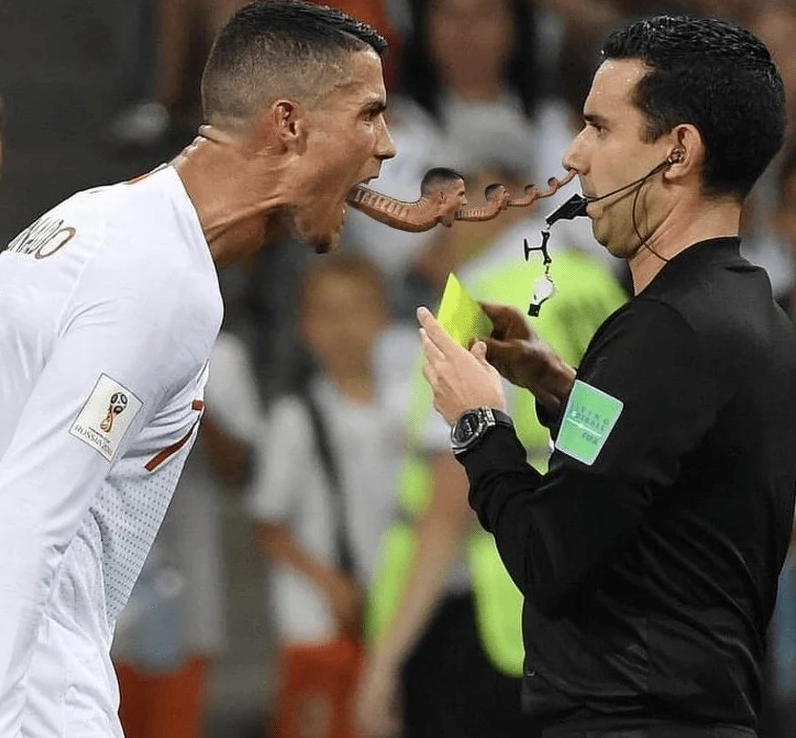 Ronaldo crying meme tái hiện biểu cảm hài hước lôi cuốn