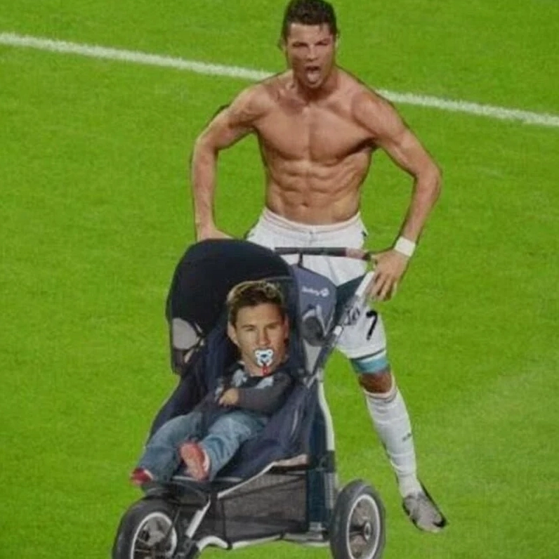 Ronaldo meme siu làm nổi bật khoảnh khắc ăn mừng hào hứng