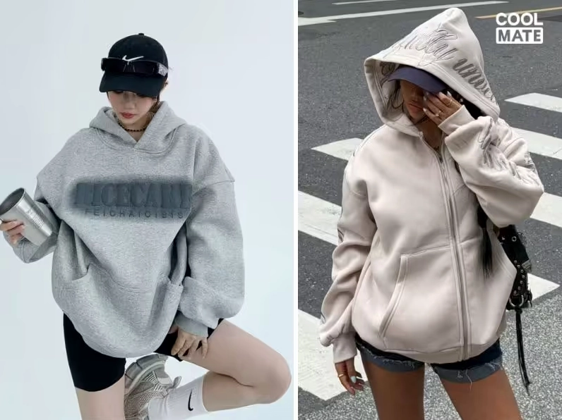 Set đồ cực chất từ hoodie form rộng dành cho những cô nàng cá tính