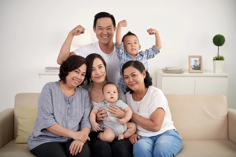 Sơ đồ chi tiết cách xưng hô theo gia đình bên nội