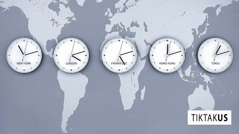 Sơ đồ minh họa khoảng cách GMT+7 là múi giờ có thời gian chạy nhanh hơn 7 giờ đồng hồ so với chuẩn GMT gốc
