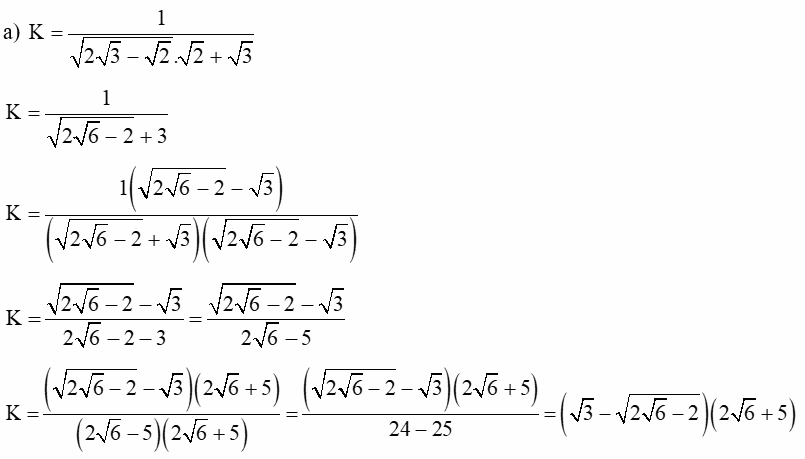 Sử dụng biểu thức nhân liên hợp để giải toán chứa căn bậc hai căn bậc ba