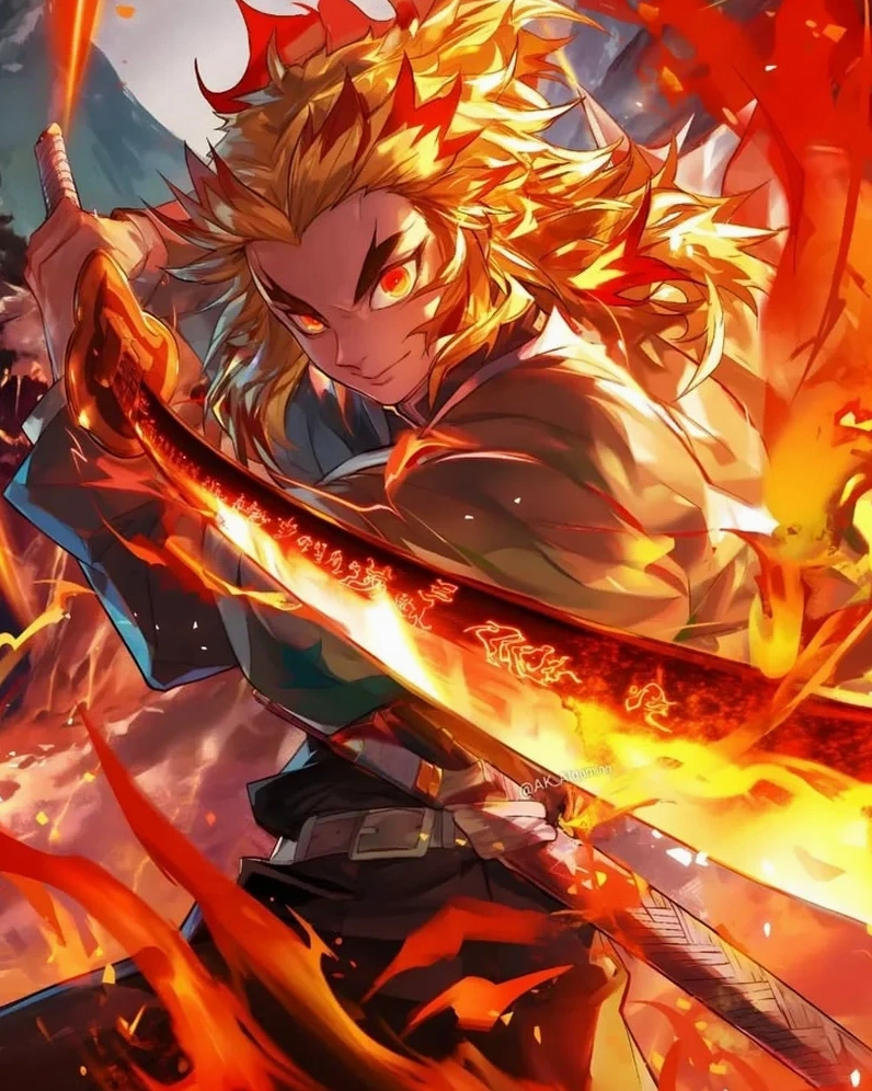 Tác phẩm fanart tuyệt đẹp về Kyojuro Rengoku