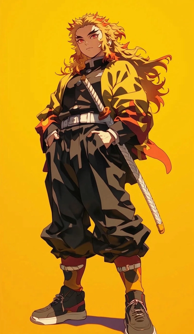 Tác phẩm nghệ thuật Rengoku Kyoujurou đầy tính cảm xúc